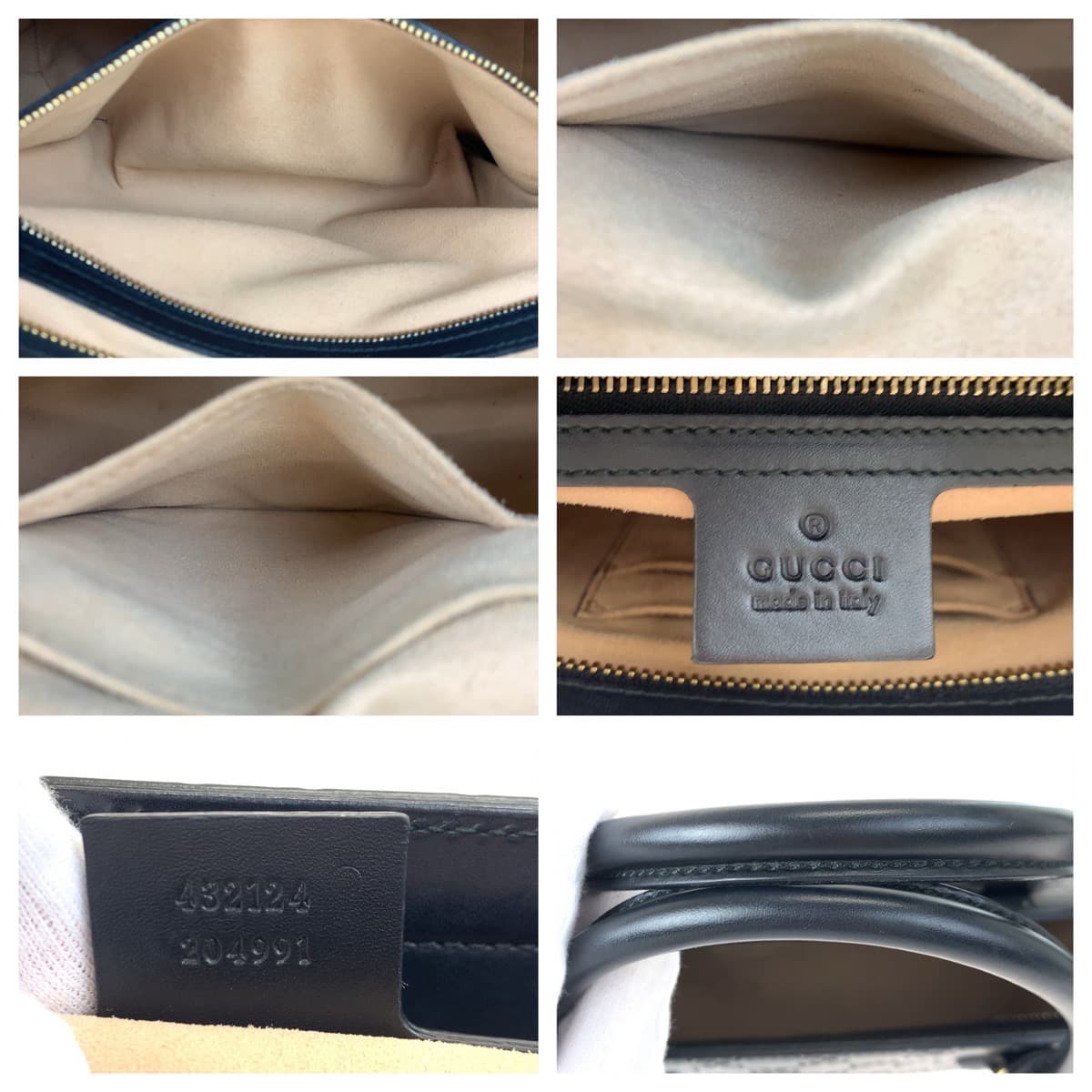 GUCCI グッチ グッチシマ ブラック 黒 シマレザー 432124 ショルダーバッグ ハンドバッグ 2way  レディース