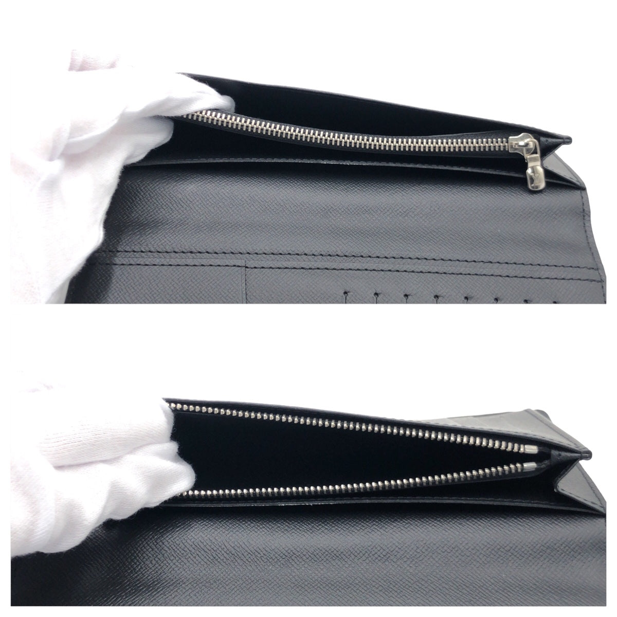 LOUIS VUITTON ルイヴィトン タイガ ポルトフォイユ ブラザ ノワール 黒 シルバー金具 カーフ M30285 長財布 ロングウォレット  メンズ