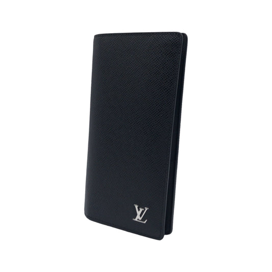 LOUIS VUITTON ルイヴィトン タイガ ポルトフォイユ ブラザ ノワール 黒 シルバー金具 カーフ M30285 長財布 ロングウォレット  メンズ