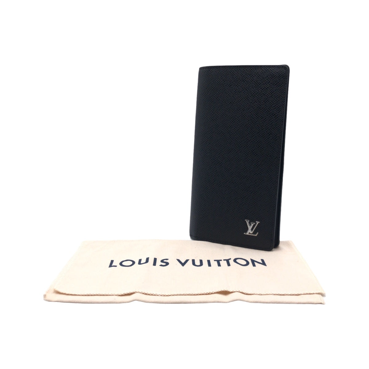 LOUIS VUITTON ルイヴィトン タイガ ポルトフォイユ ブラザ ノワール 黒 シルバー金具 カーフ M30285 長財布 ロングウォレット  メンズ
