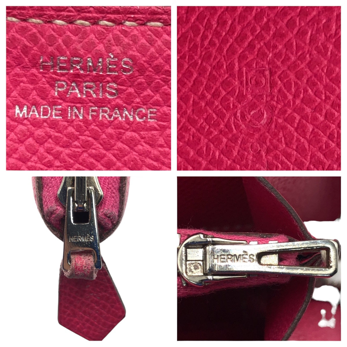 HERMES エルメス アザップ ロング クラシック ローズティリアン ピンク シルバー金具 ヴォーエプソン 長財布 ラウンドファスナー ラウンドジップ ◻︎O刻印  レディース