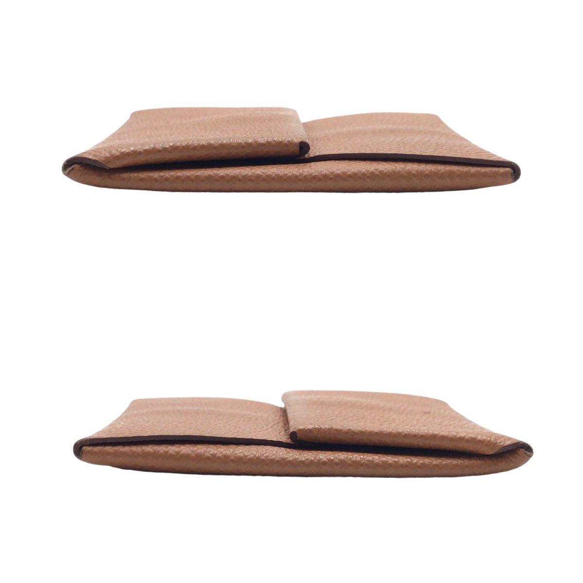 HERMES エルメス バスティア ゴールド ブラウン 茶 ゴールド金具 ヴォーエプソン コインケース コンパクトウォレット U刻印  レディース