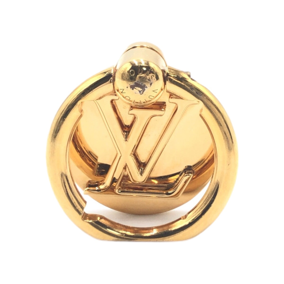 LOUIS VUITTON ルイヴィトン フォンリング ルイーズ 男女兼用 ゴールド 金 メタル M64290 スマホリング スマホアクセサリー  レディース