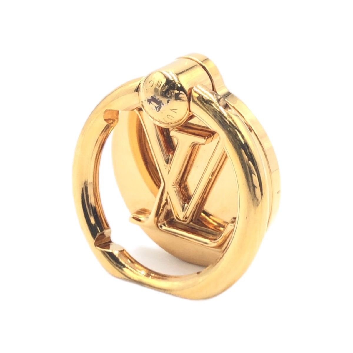 LOUIS VUITTON ルイヴィトン フォンリング ルイーズ 男女兼用 ゴールド 金 メタル M64290 スマホリング スマホアクセサリー  レディース