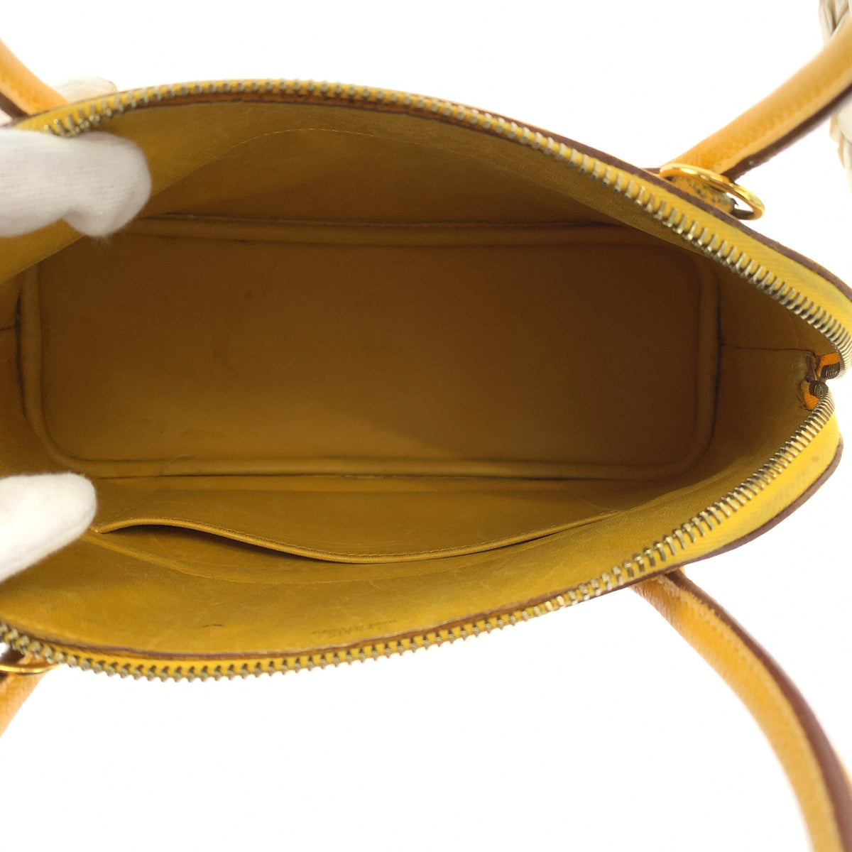 HERMES エルメス ボリード27 ジョーヌアンブル イエロー ゴールド金具 ヴォーエプソン ショルダーバッグ ハンドバッグ 2way □E刻印  レディース