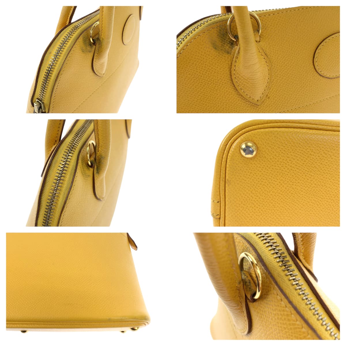 HERMES エルメス ボリード27 ジョーヌアンブル イエロー ゴールド金具 ヴォーエプソン ショルダーバッグ ハンドバッグ 2way □E刻印  レディース