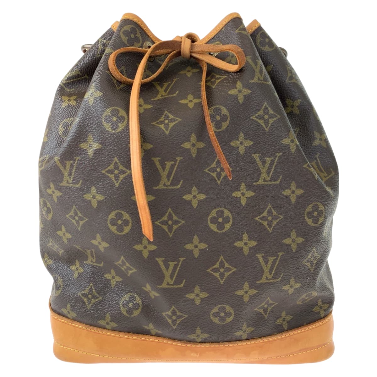 LOUIS VUITTON ルイヴィトン モノグラム ノエ ブラウン 茶 PVC M42224 ショルダーバッグ 肩掛け 巾着  レディース