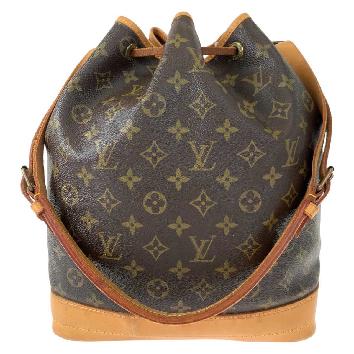 LOUIS VUITTON ルイヴィトン モノグラム ノエ ブラウン 茶 PVC M42224 ショルダーバッグ 肩掛け 巾着  レディース