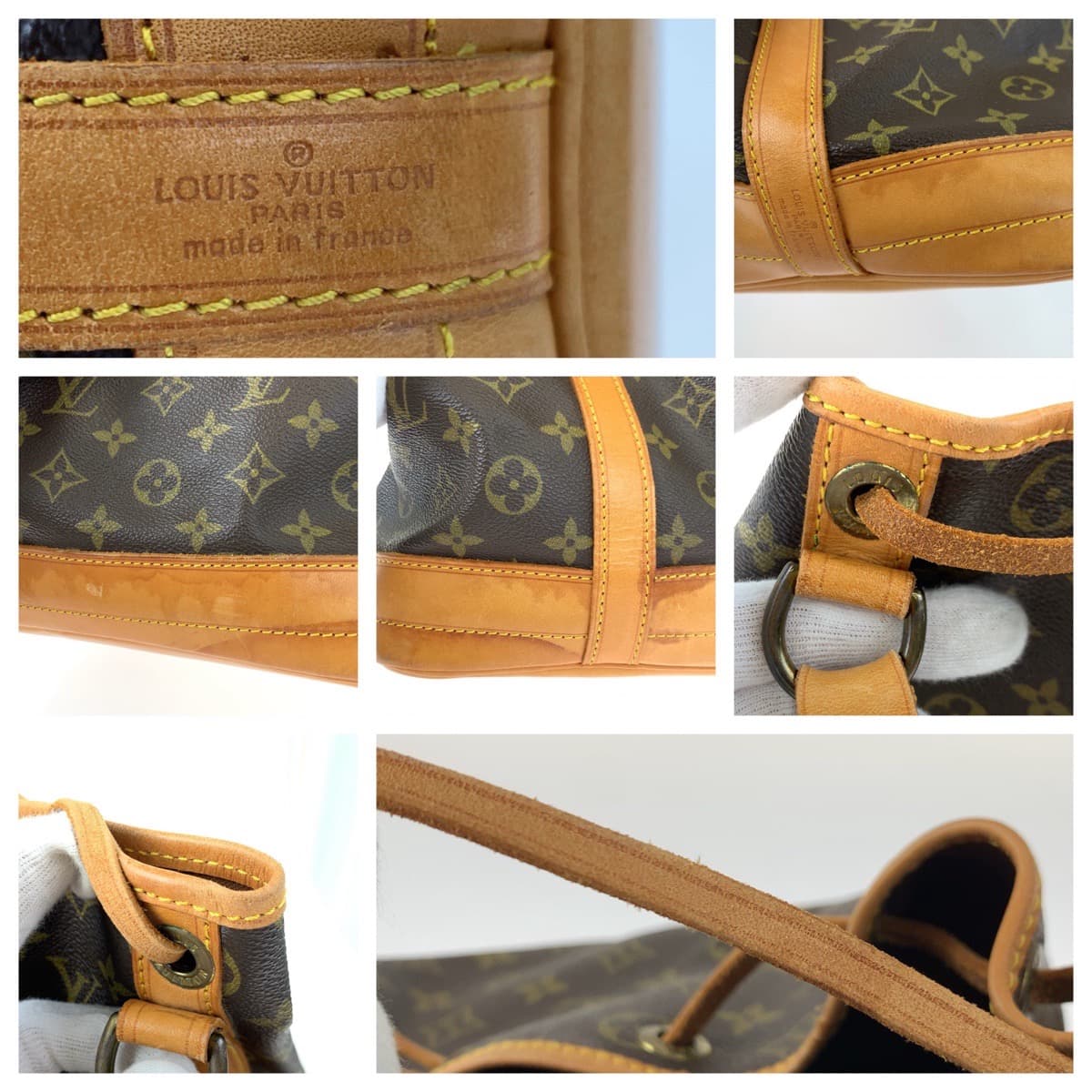 LOUIS VUITTON ルイヴィトン モノグラム ノエ ブラウン 茶 PVC M42224 ショルダーバッグ 肩掛け 巾着  レディース