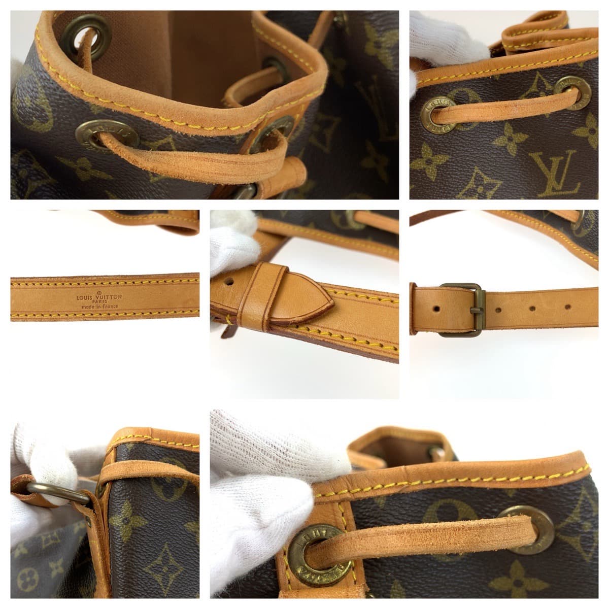 LOUIS VUITTON ルイヴィトン モノグラム ノエ ブラウン 茶 PVC M42224 ショルダーバッグ 肩掛け 巾着  レディース