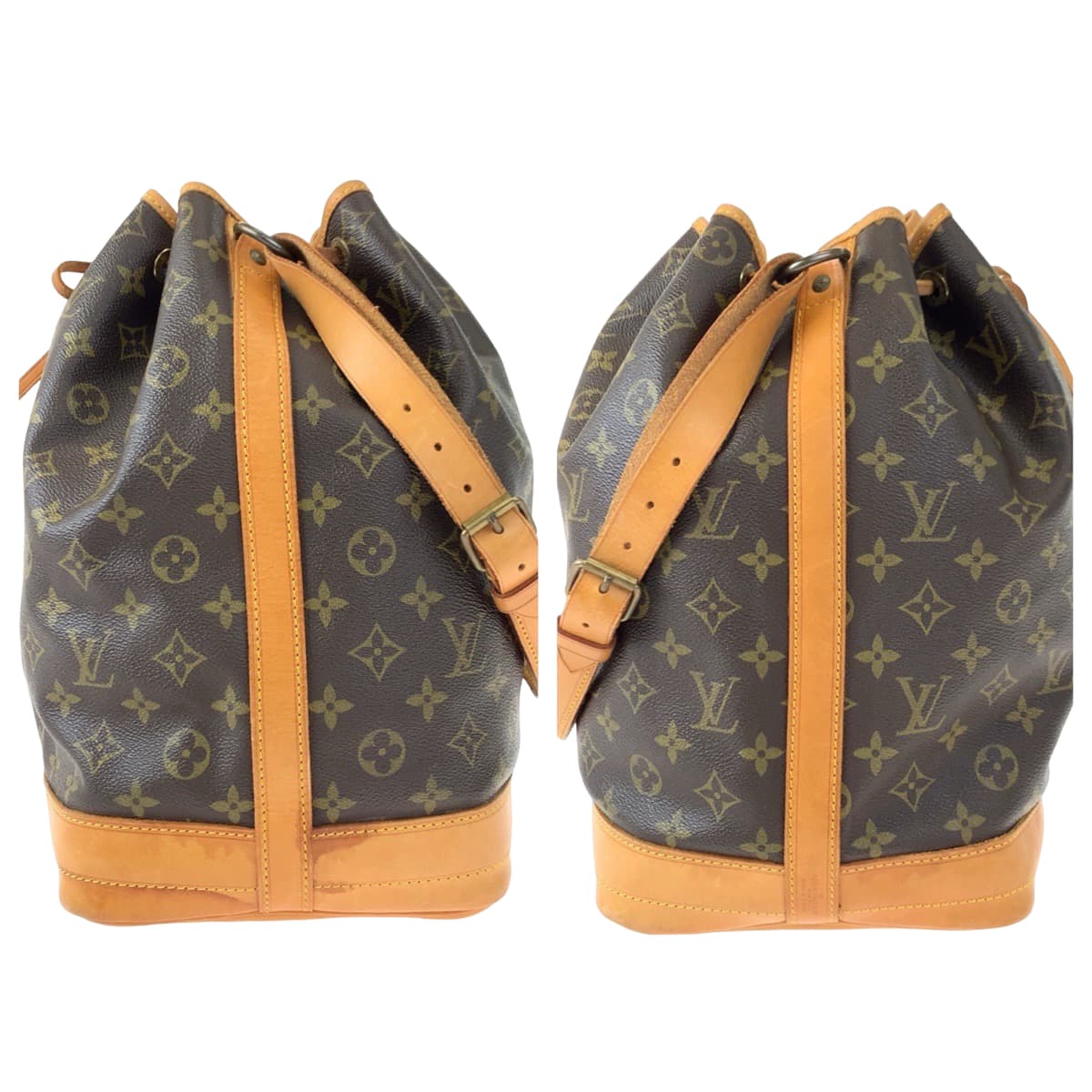 LOUIS VUITTON ルイヴィトン モノグラム ノエ ブラウン 茶 PVC M42224 ショルダーバッグ 肩掛け 巾着  レディース