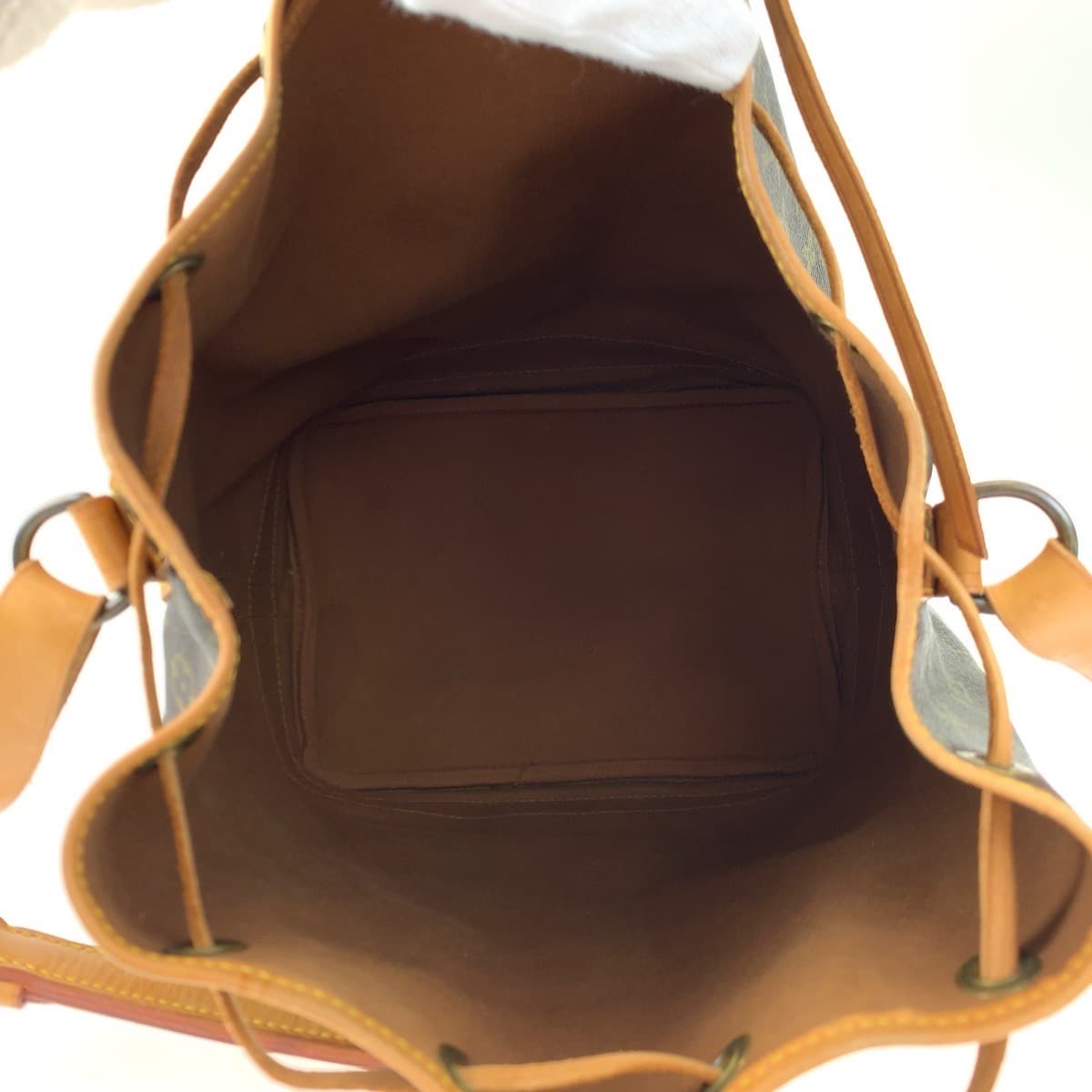 LOUIS VUITTON ルイヴィトン モノグラム ノエ ブラウン 茶 PVC M42224 ショルダーバッグ 肩掛け 巾着  レディース