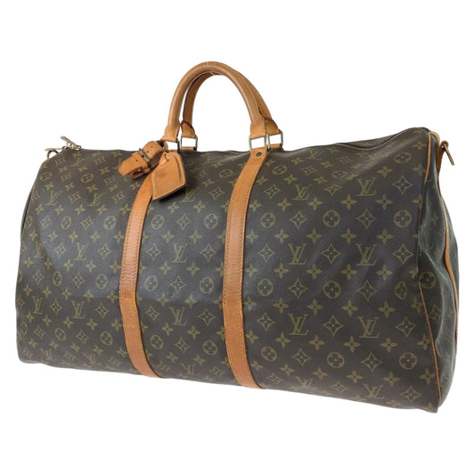 LOUIS VUITTON ルイヴィトン モノグラム キーポル バンドリエール60 ブラウン 茶 PVC M41412 ボストンバッグ 旅行バッグ 男女兼用  メンズ