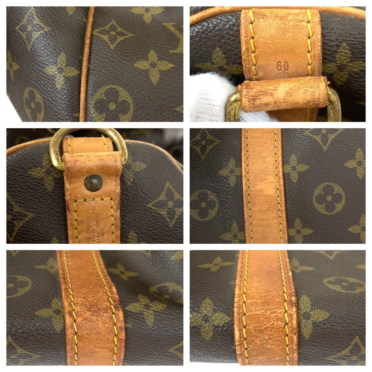 LOUIS VUITTON ルイヴィトン モノグラム キーポル バンドリエール60 ブラウン 茶 PVC M41412 ボストンバッグ 旅行バッグ 男女兼用  メンズ