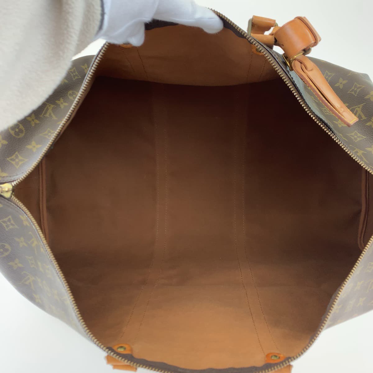 LOUIS VUITTON ルイヴィトン モノグラム キーポル バンドリエール60 ブラウン 茶 PVC M41412 ボストンバッグ 旅行バッグ 男女兼用  メンズ