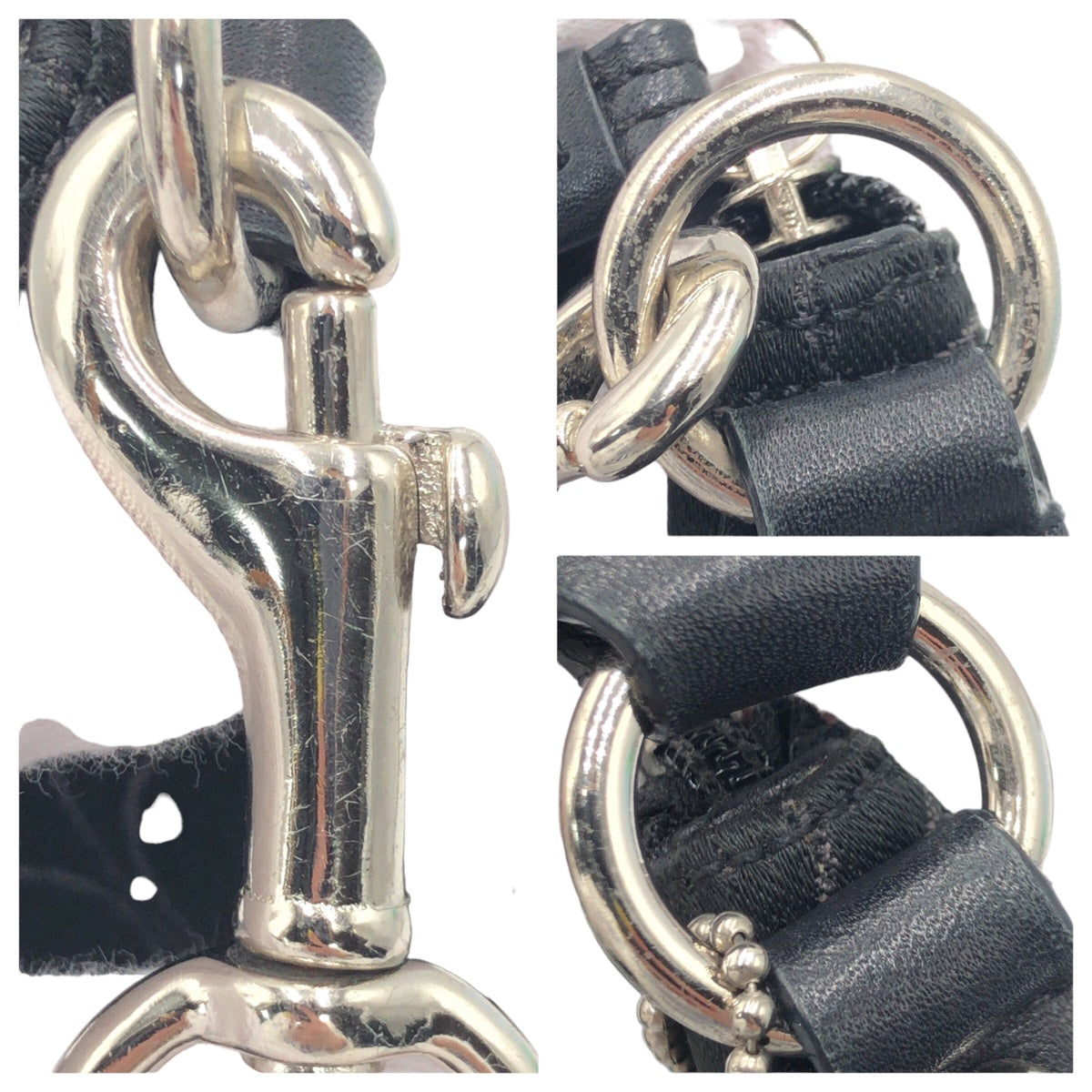 COACH コーチ シグネチャー ブラック 黒 シルバー金具 キャンバス 44310 ショルダーバッグ ワンショルダーバッグ  レディース