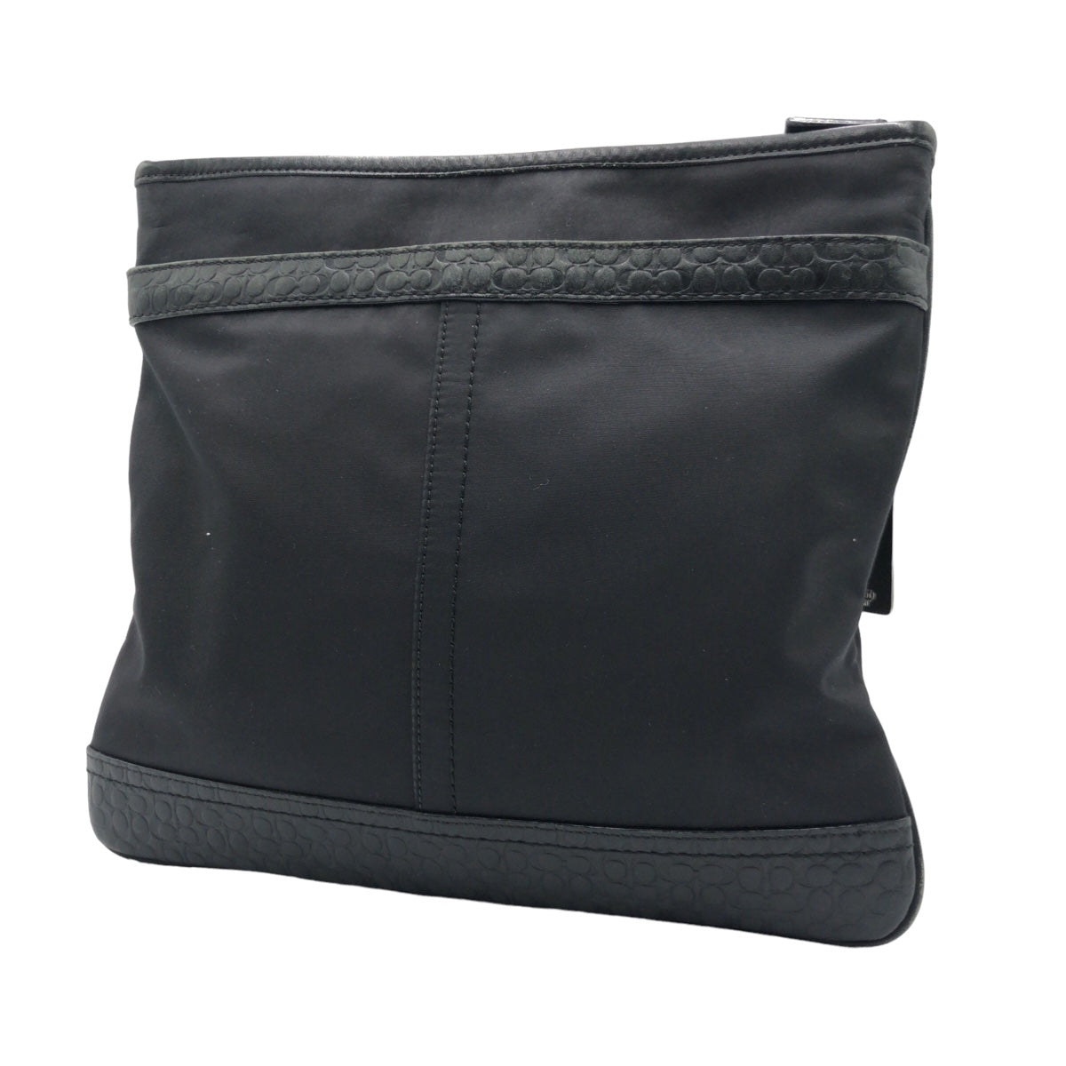 COACH コーチ シグネチャー ブラック 黒 シルバー金具 レザー F70325 ショルダーバッグ ワンショルダーバッグ  メンズ