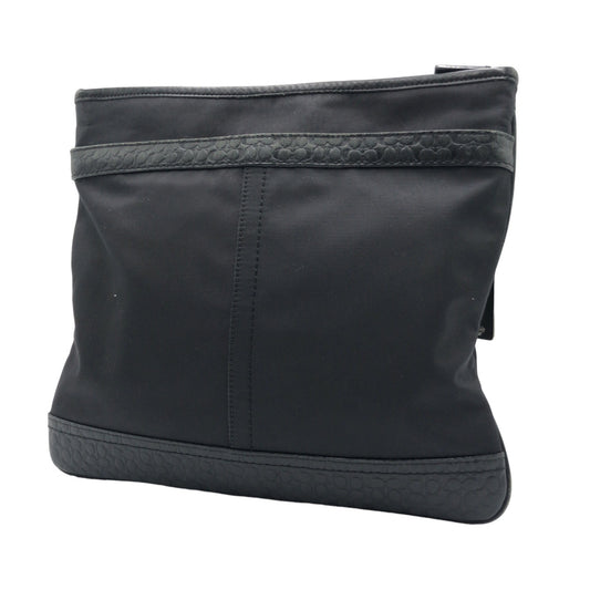 COACH コーチ シグネチャー ブラック 黒 シルバー金具 レザー F70325 ショルダーバッグ ワンショルダーバッグ  メンズ