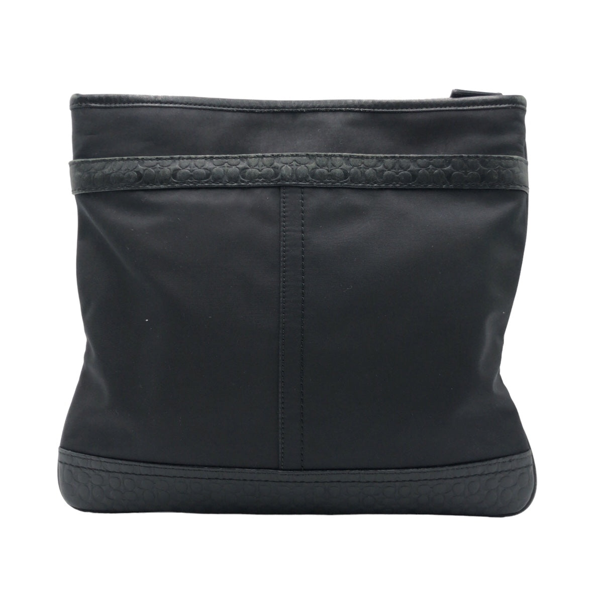 COACH コーチ シグネチャー ブラック 黒 シルバー金具 レザー F70325 ショルダーバッグ ワンショルダーバッグ  メンズ