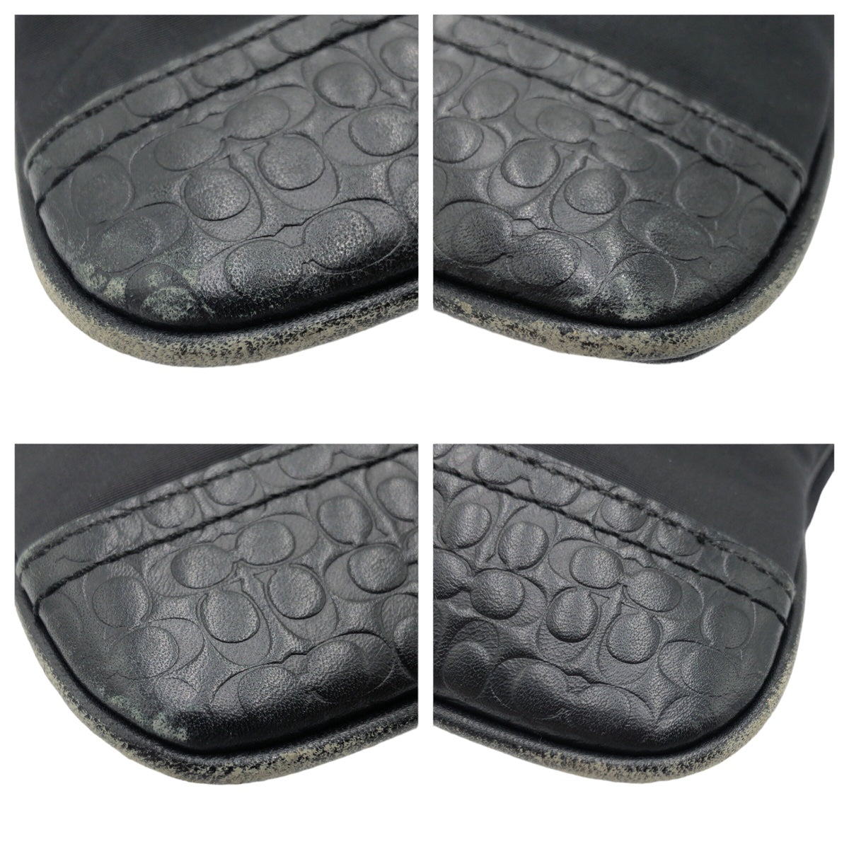 COACH コーチ シグネチャー ブラック 黒 シルバー金具 レザー F70325 ショルダーバッグ ワンショルダーバッグ  メンズ