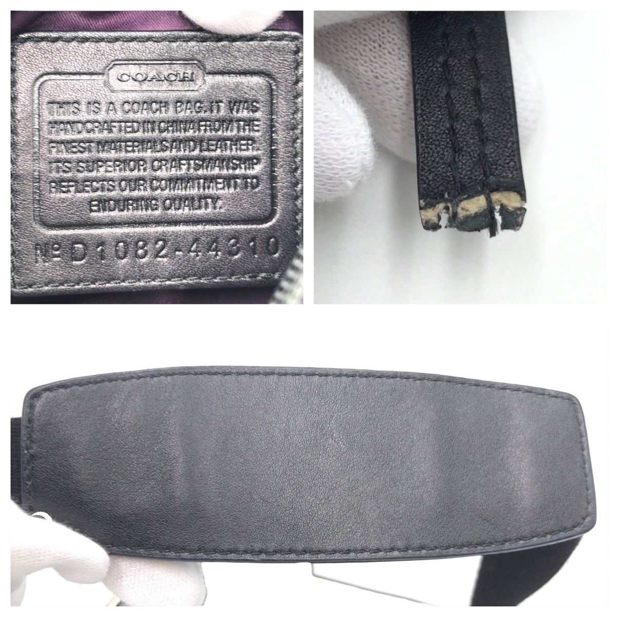 COACH コーチ シグネチャー ブラック 黒 シルバー金具 レザー F70325 ショルダーバッグ ワンショルダーバッグ  メンズ