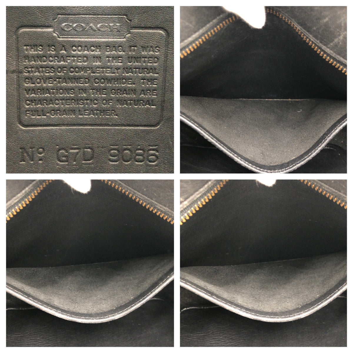 COACH コーチ オールドコーチ ブラック 黒 ゴールド金具 レザー 9086 ショルダーバッグ ワンショルダーバッグ  レディース