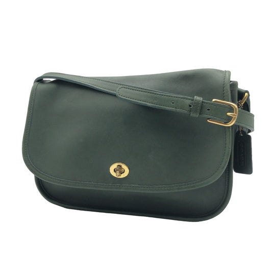 COACH コーチ オールドコーチ グリーン 緑 ゴールド金具 レザー 9790 ショルダーバッグ ワンショルダーバッグ  レディース