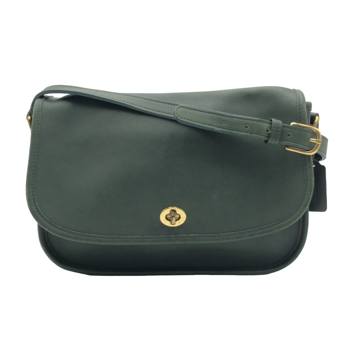 COACH コーチ オールドコーチ グリーン 緑 ゴールド金具 レザー 9790 ショルダーバッグ ワンショルダーバッグ  レディース
