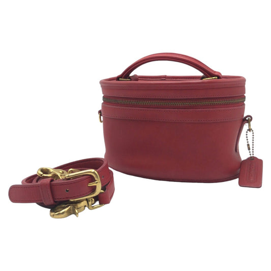COACH コーチ オールドコーチ レッド 赤 ゴールド金具 レザー 9955 ハンドバッグ ショルダーバッグ 2way  レディース