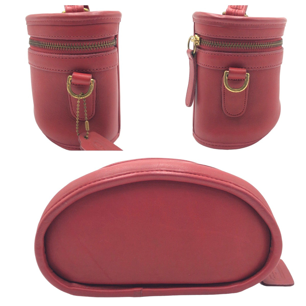COACH コーチ オールドコーチ レッド 赤 ゴールド金具 レザー 9955 ハンドバッグ ショルダーバッグ 2way  レディース