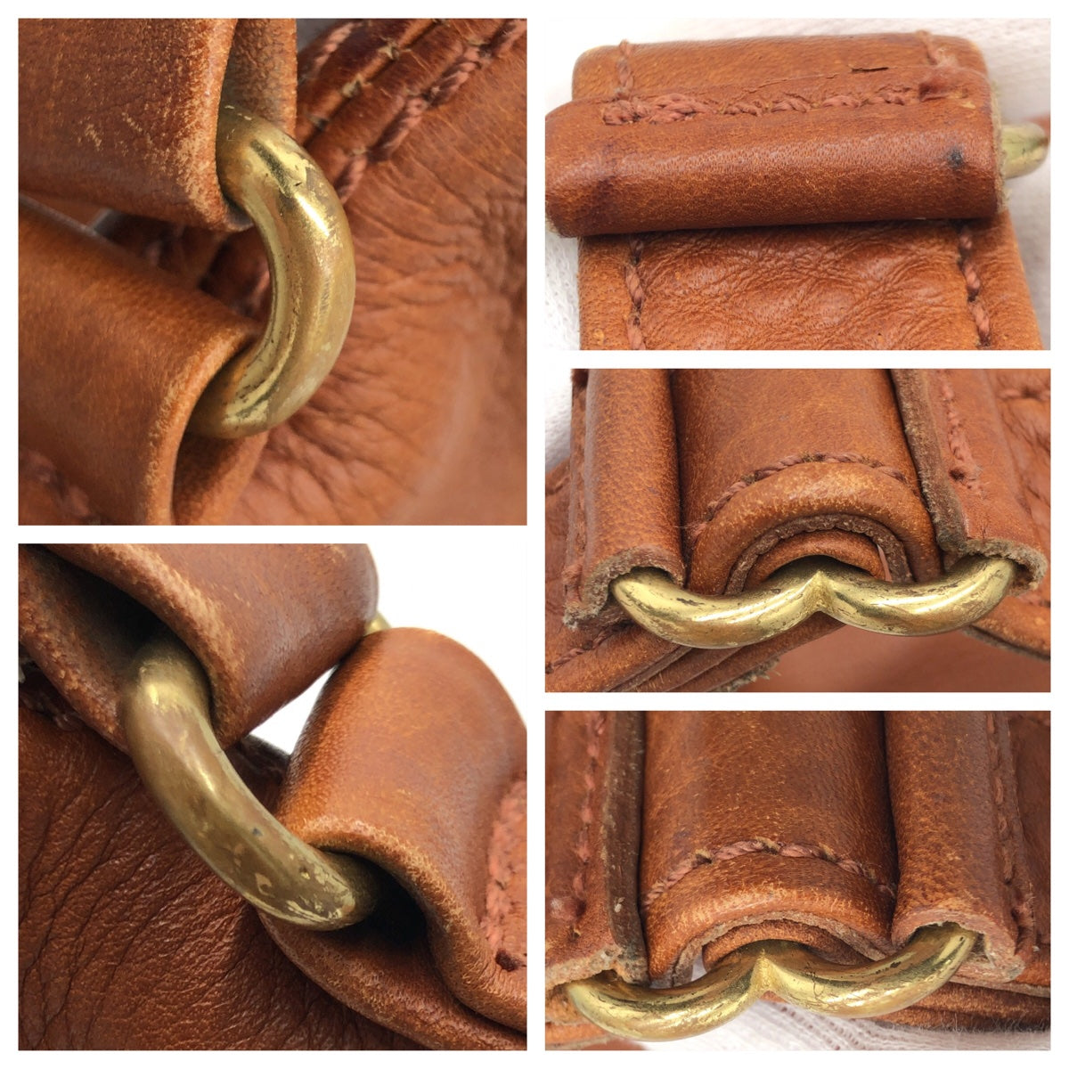 COACH コーチ ブラウン 茶 ゴールド金具 レザー 4907 ショルダーバッグ 斜め掛け  レディース
