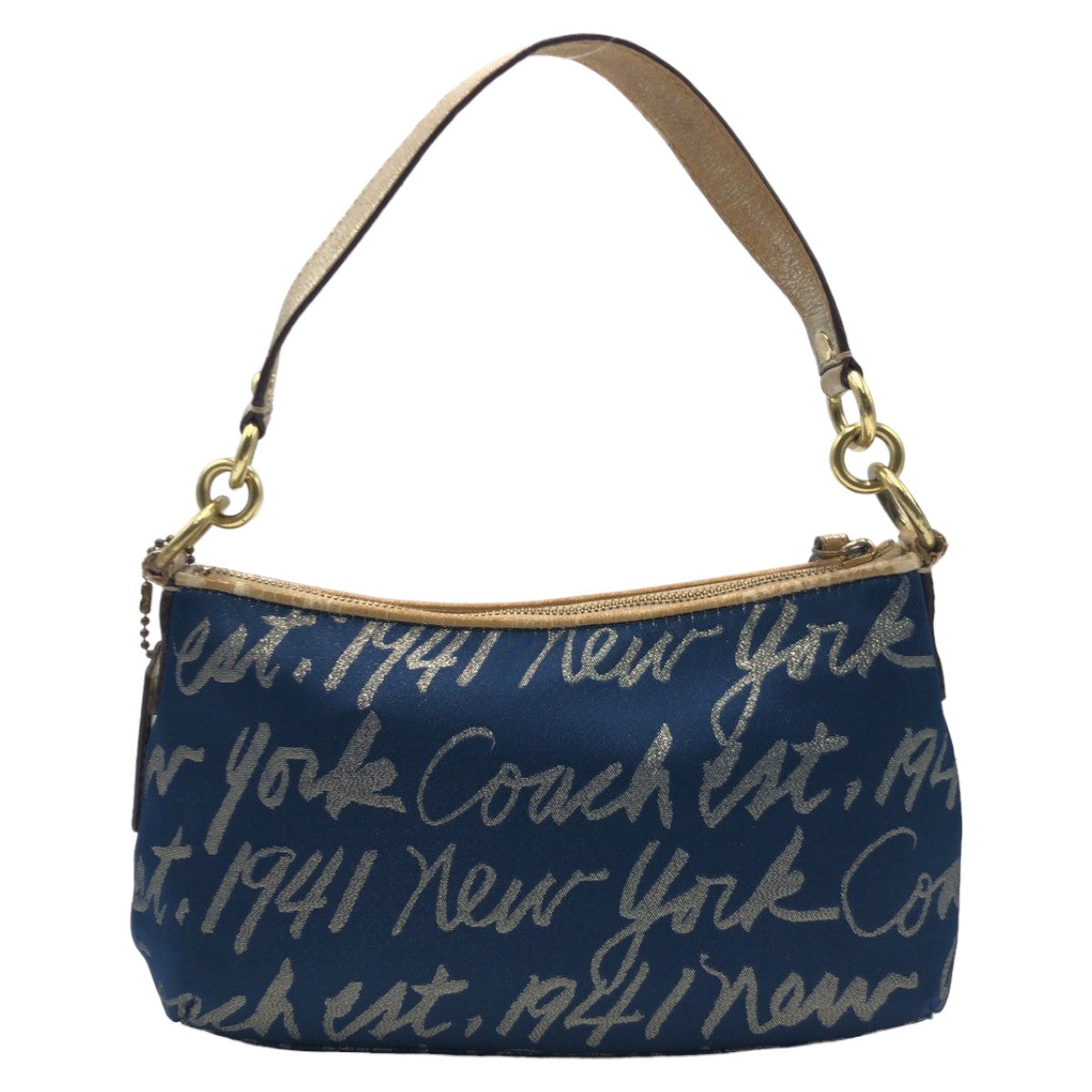 COACH コーチ ハートモチーフ スクリプトルレックスデミクロスボディ ネイビー 紺 ゴールド 金 ゴールド金具 キャンバス F17462 ショルダーバッグ ハンドバッグ 2way  レディース