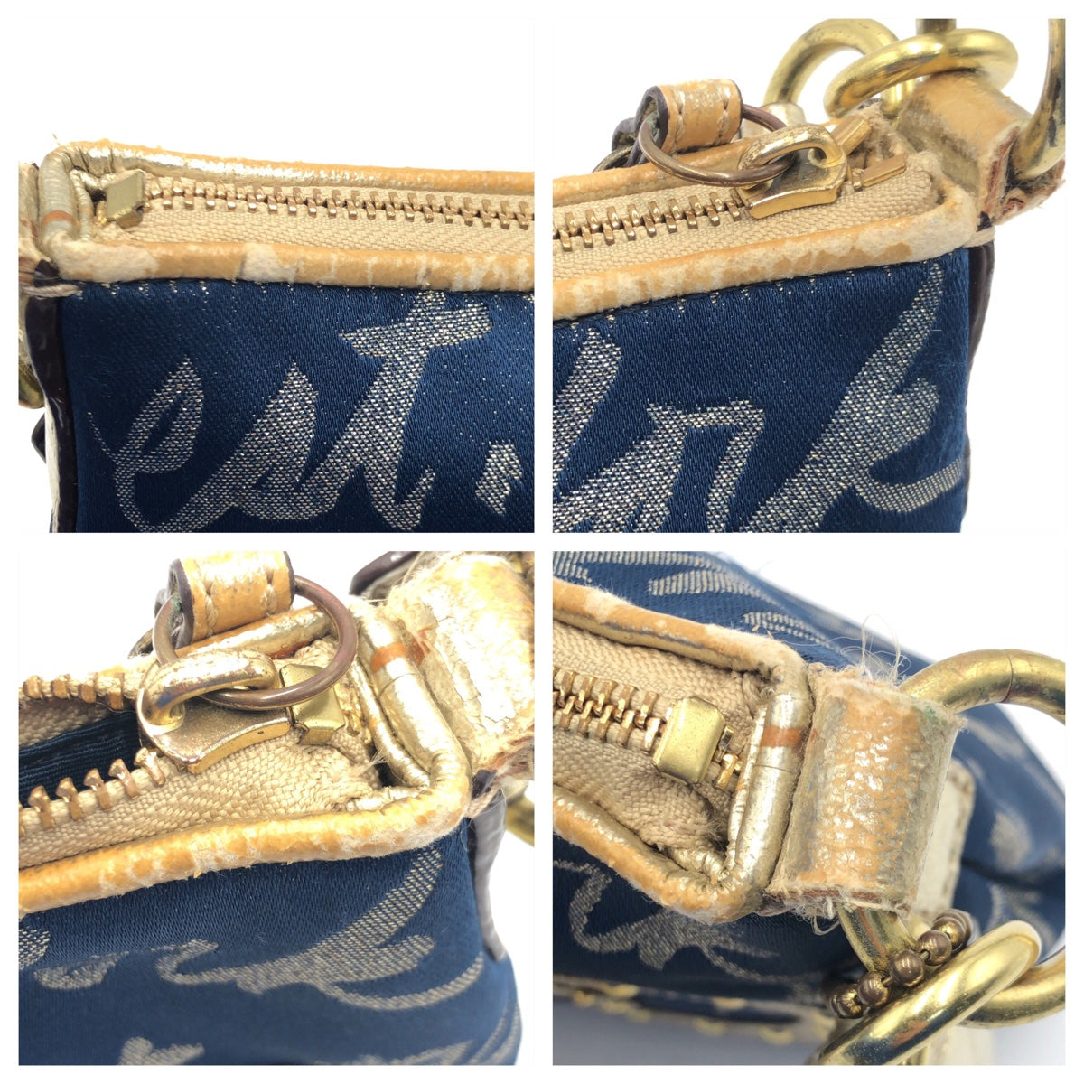 COACH コーチ ハートモチーフ スクリプトルレックスデミクロスボディ ネイビー 紺 ゴールド 金 ゴールド金具 キャンバス F17462 ショルダーバッグ ハンドバッグ 2way  レディース