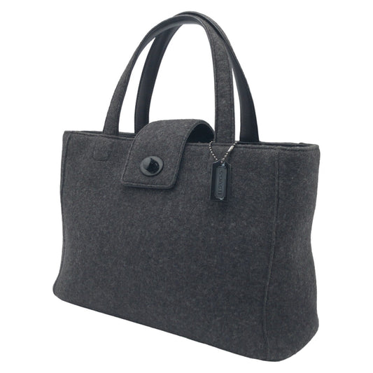COACH コーチ グレー 灰色 フェルト 8187 ハンドバッグ トートバッグ  レディース