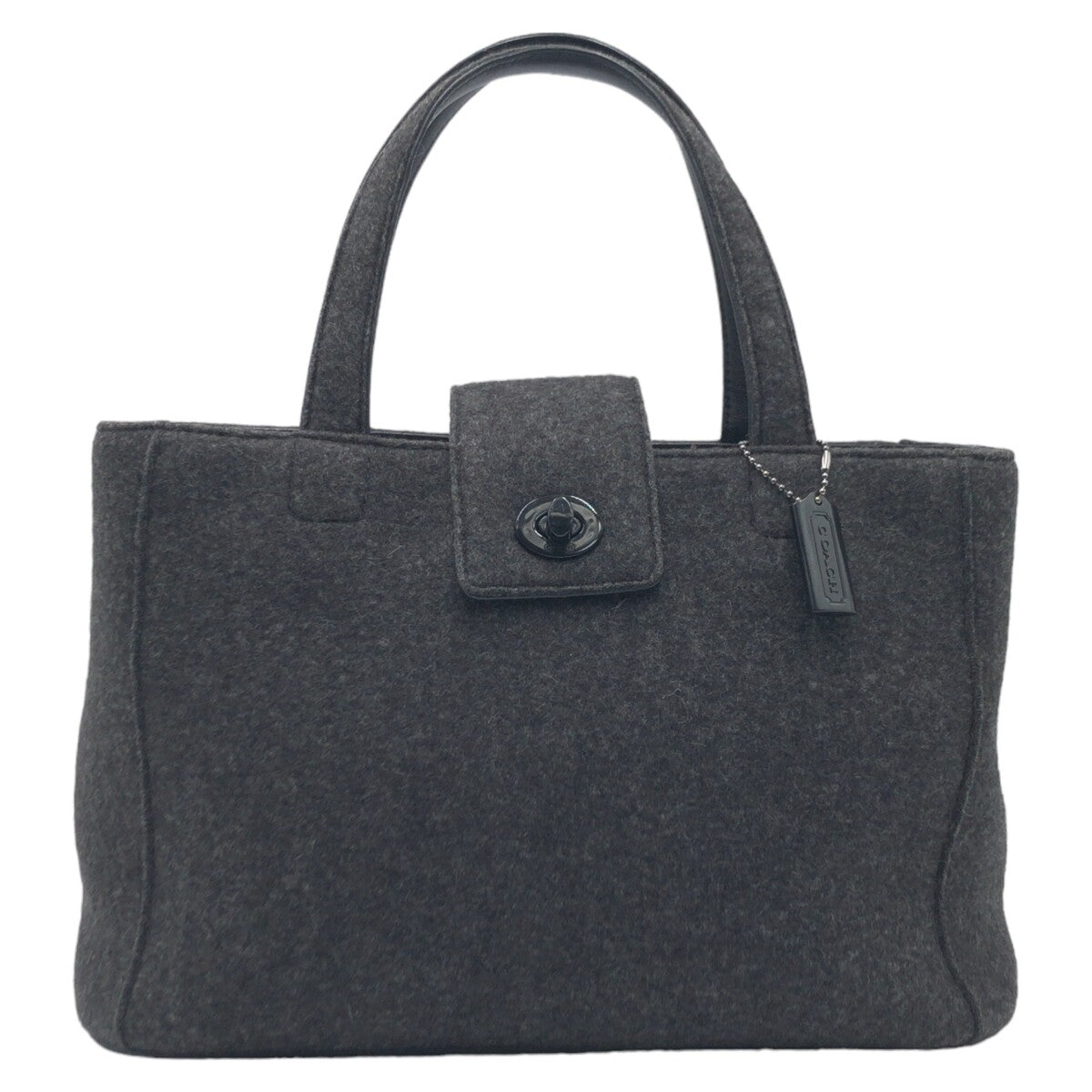 COACH コーチ グレー 灰色 フェルト 8187 ハンドバッグ トートバッグ  レディース