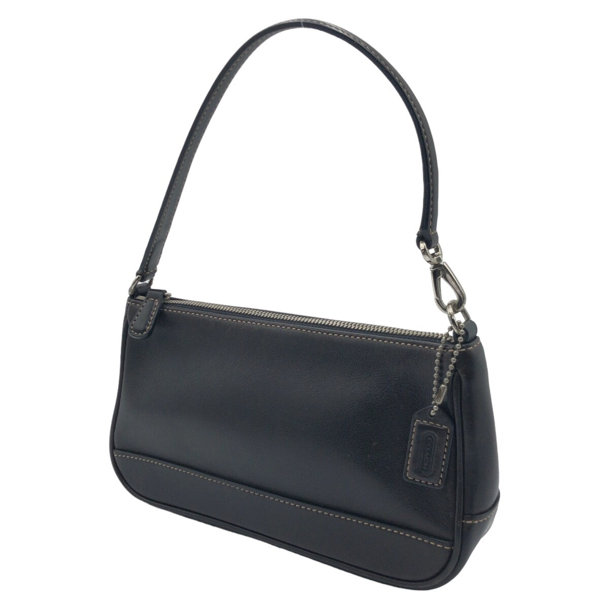 COACH コーチ ブラウン 茶 レザー 7785 ハンドバッグ アクセサリーポーチ  レディース