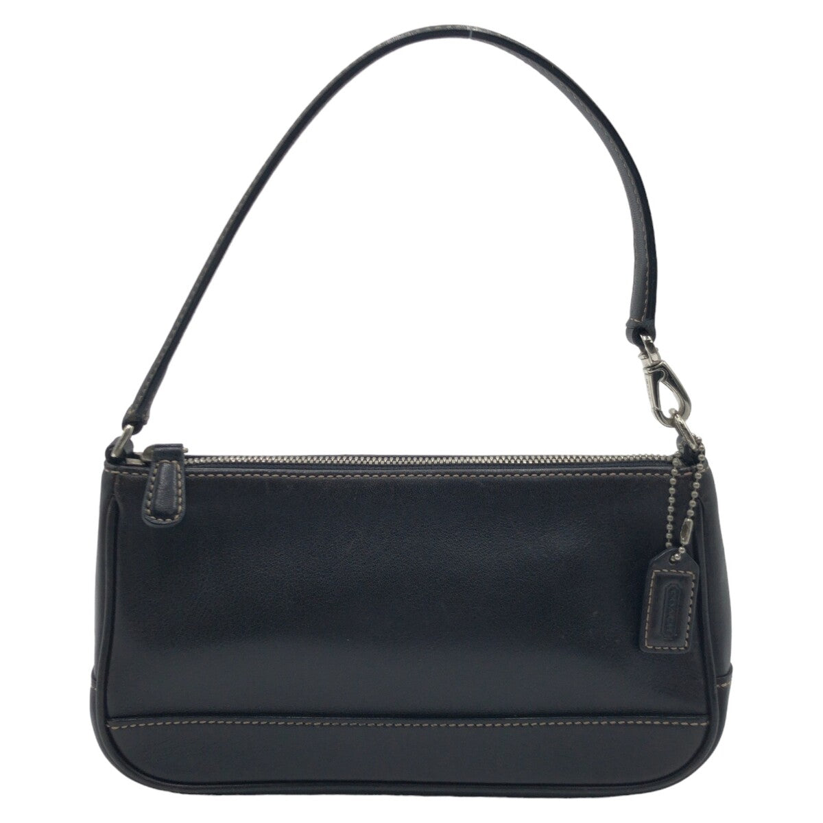 COACH コーチ ブラウン 茶 レザー 7785 ハンドバッグ アクセサリーポーチ  レディース
