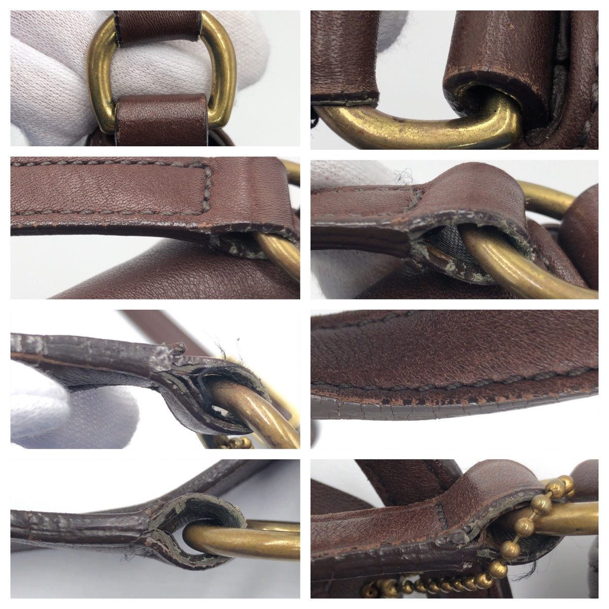 COACH コーチ ブラウン 茶 ゴールド金具 レザー 9592 ショルダーバッグ ワンショルダーバッグ  レディース