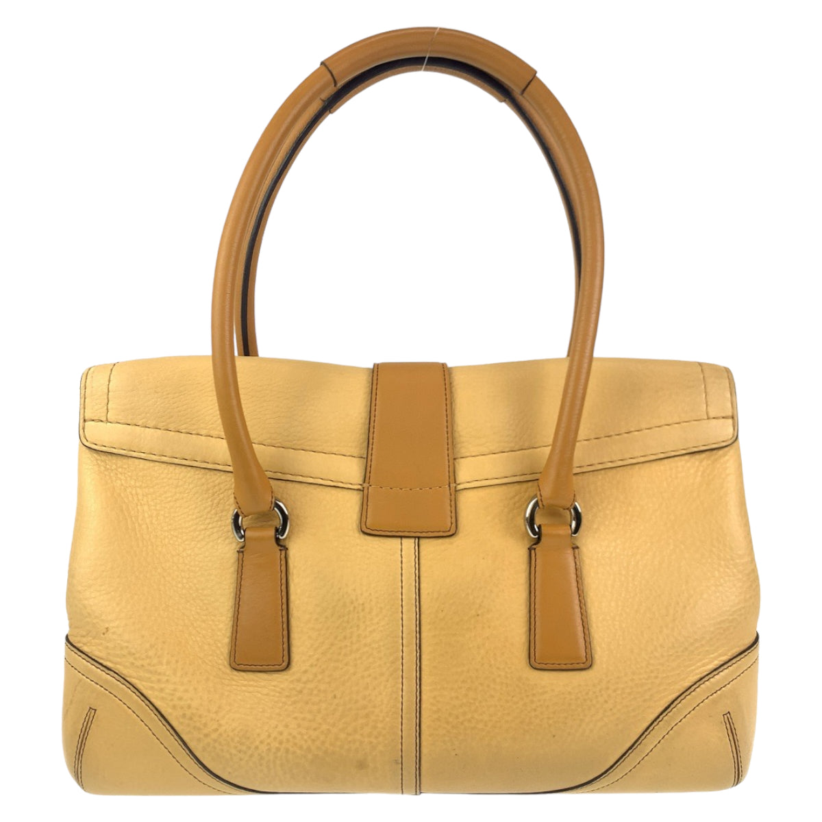 COACH コーチ ベージュ レザー 9629P ショルダーバッグ ハンドバッグ  レディース