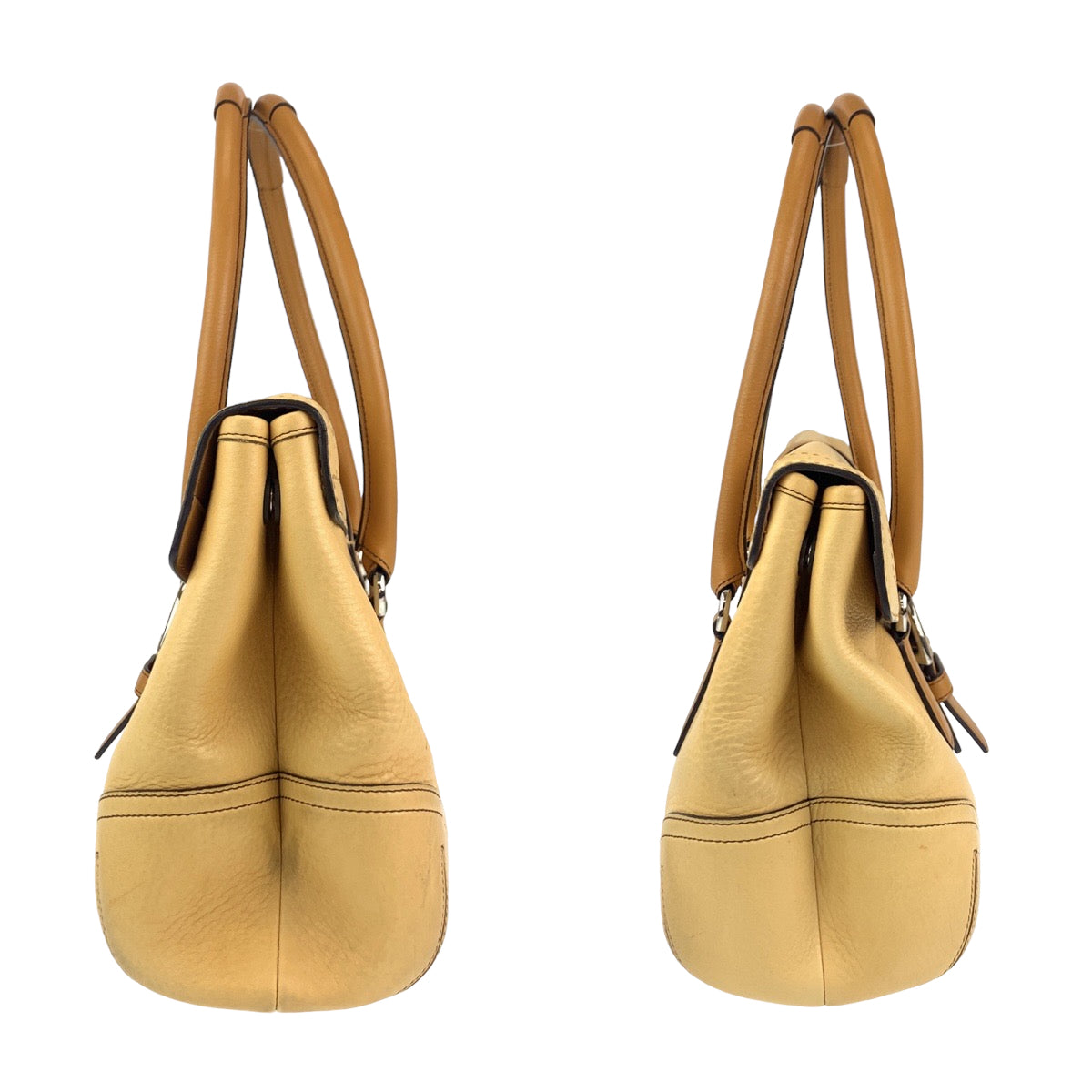 COACH コーチ ベージュ レザー 9629P ショルダーバッグ ハンドバッグ  レディース