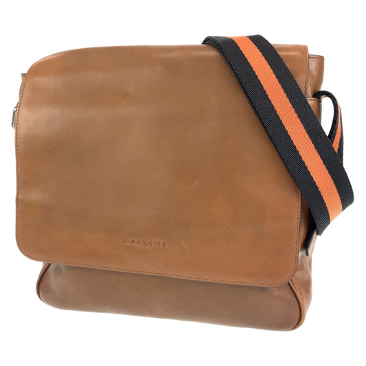 COACH コーチ ブラウン 茶 レザー 72116 ショルダーバッグ 斜め掛け  メンズ