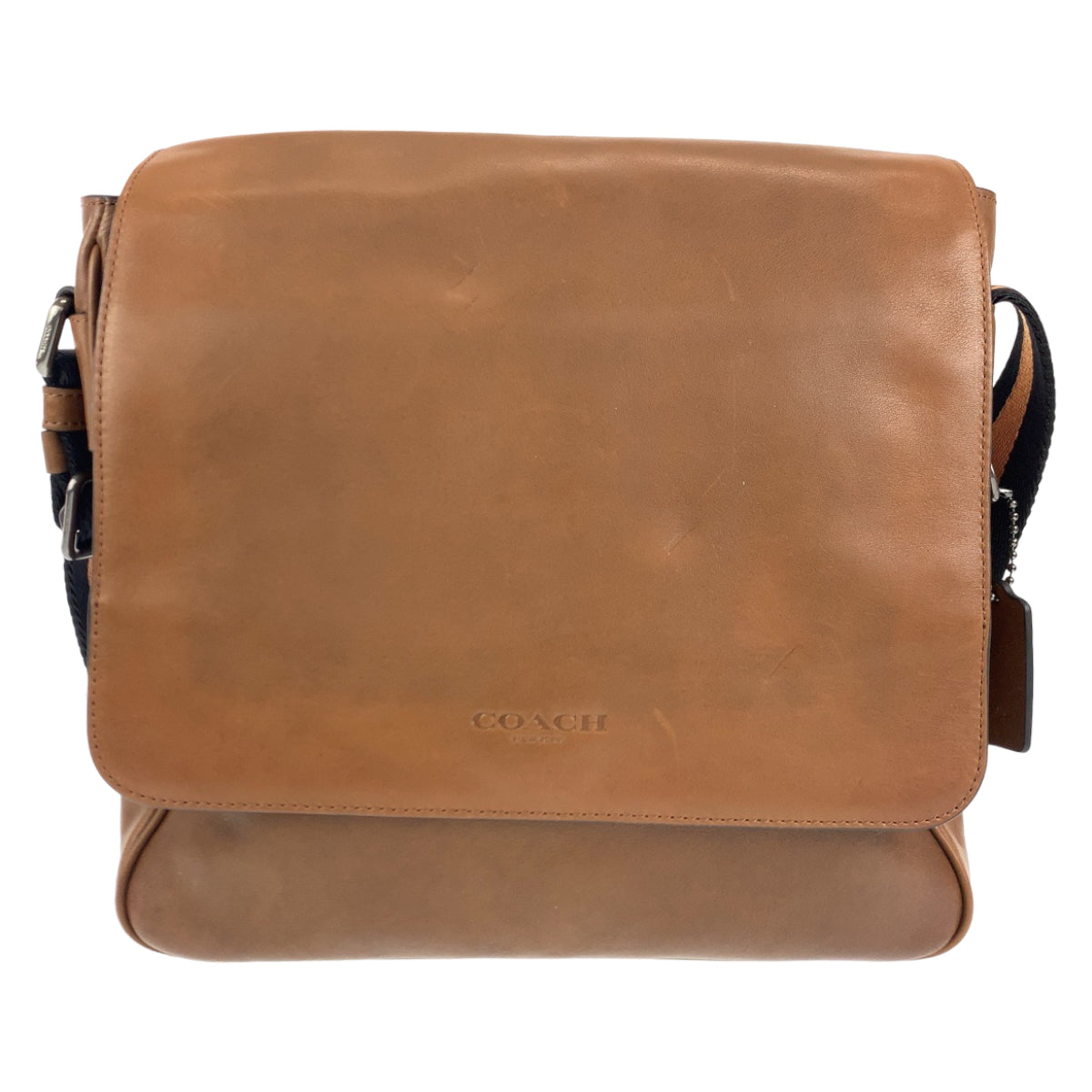 COACH コーチ ブラウン 茶 レザー 72116 ショルダーバッグ 斜め掛け  メンズ