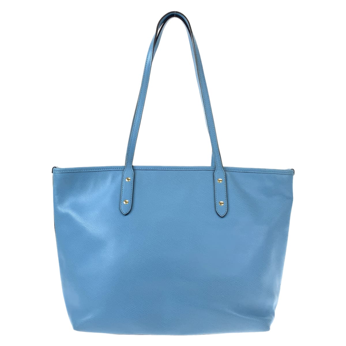 COACH コーチ ライトブルー 水色 レザー F36875 トートバッグ ハンドバッグ  レディース