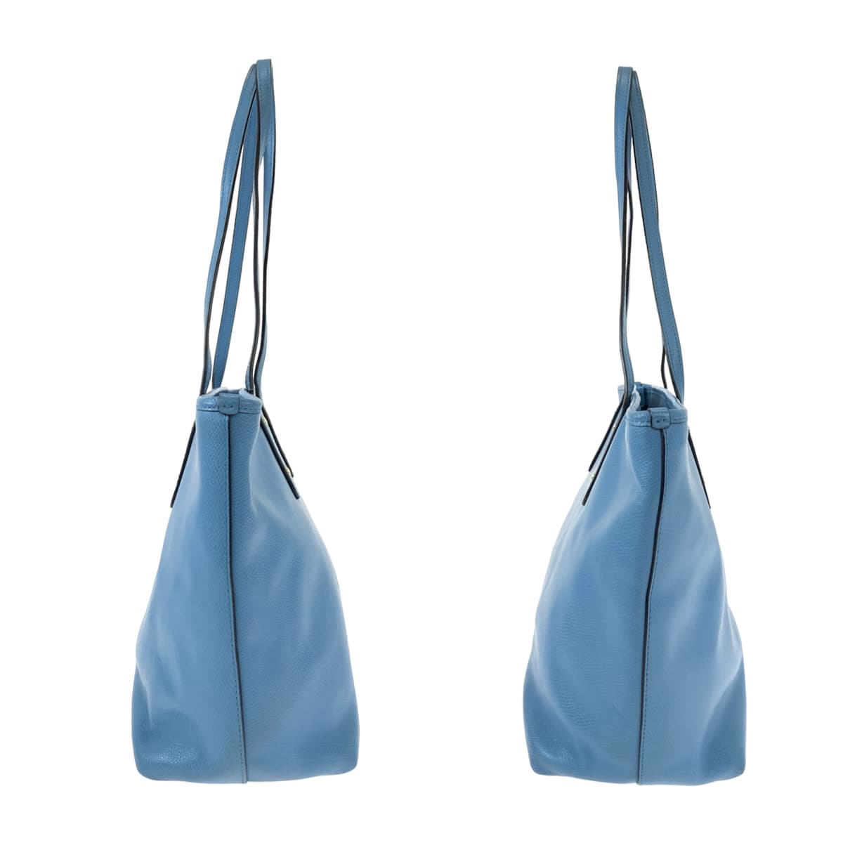 COACH コーチ ライトブルー 水色 レザー F36875 トートバッグ ハンドバッグ  レディース