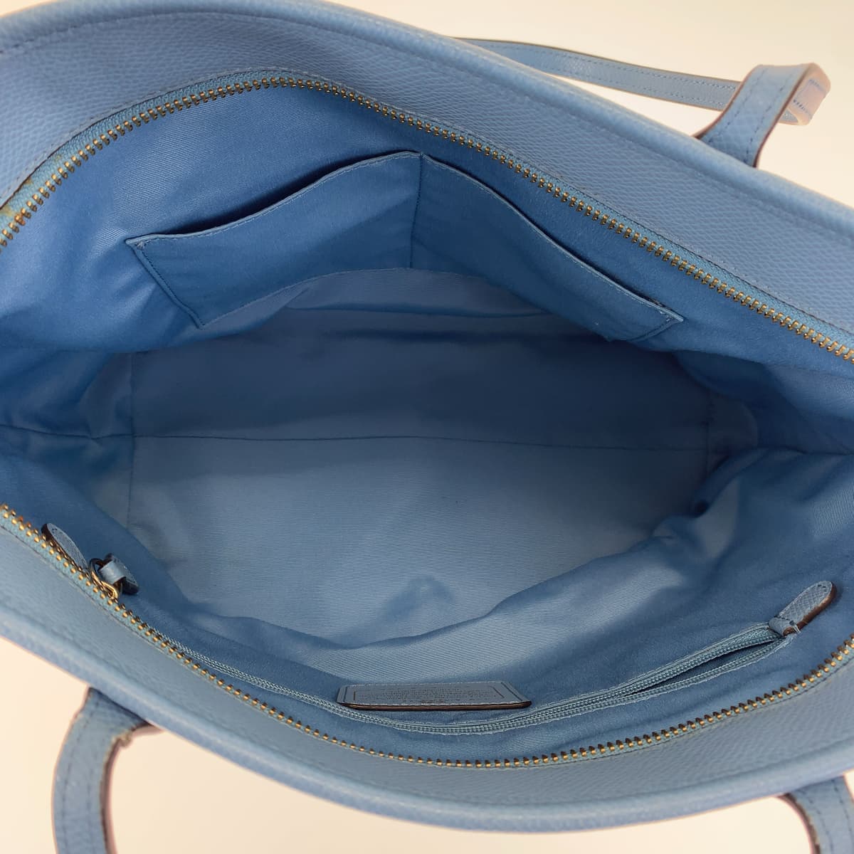 COACH コーチ ライトブルー 水色 レザー F36875 トートバッグ ハンドバッグ  レディース