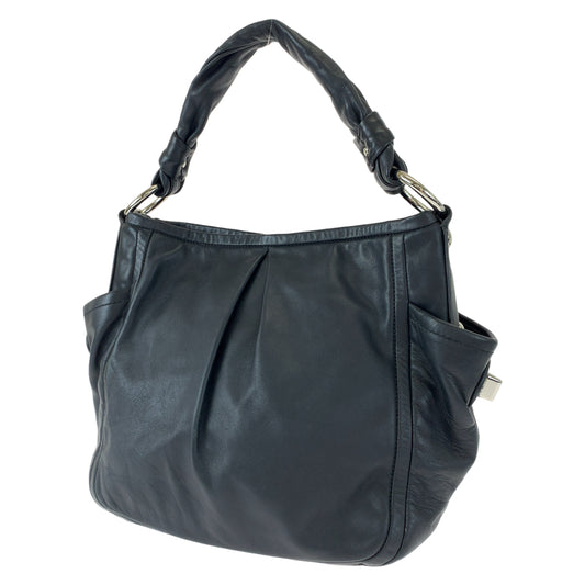 COACH コーチ ブラック 黒 シルバー金具 レザー F13412 ワンショルダーバッグ 肩掛け  レディース