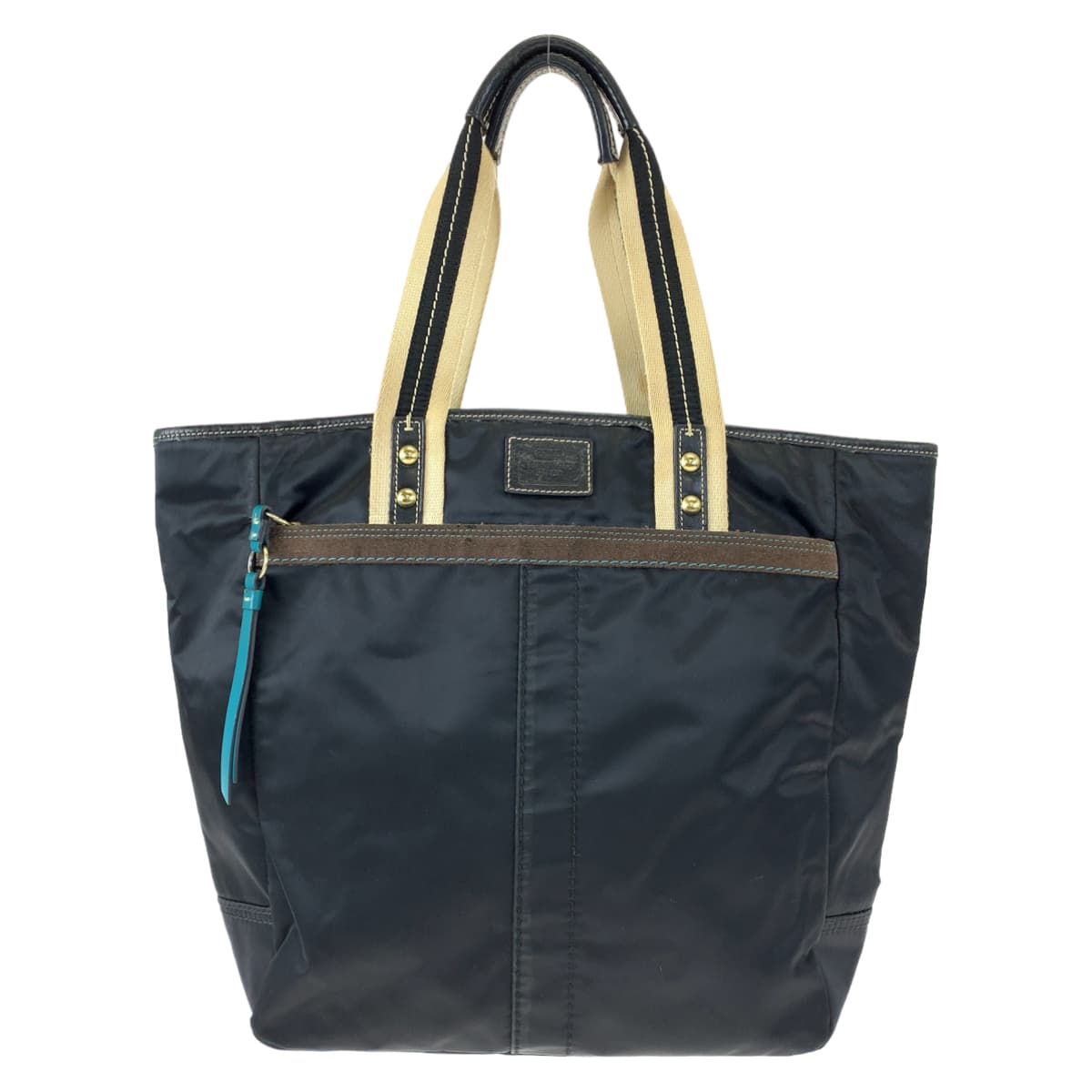 COACH コーチ シグネチャー ブラック 黒 ナイロン トートバッグ ハンドバッグ  レディース