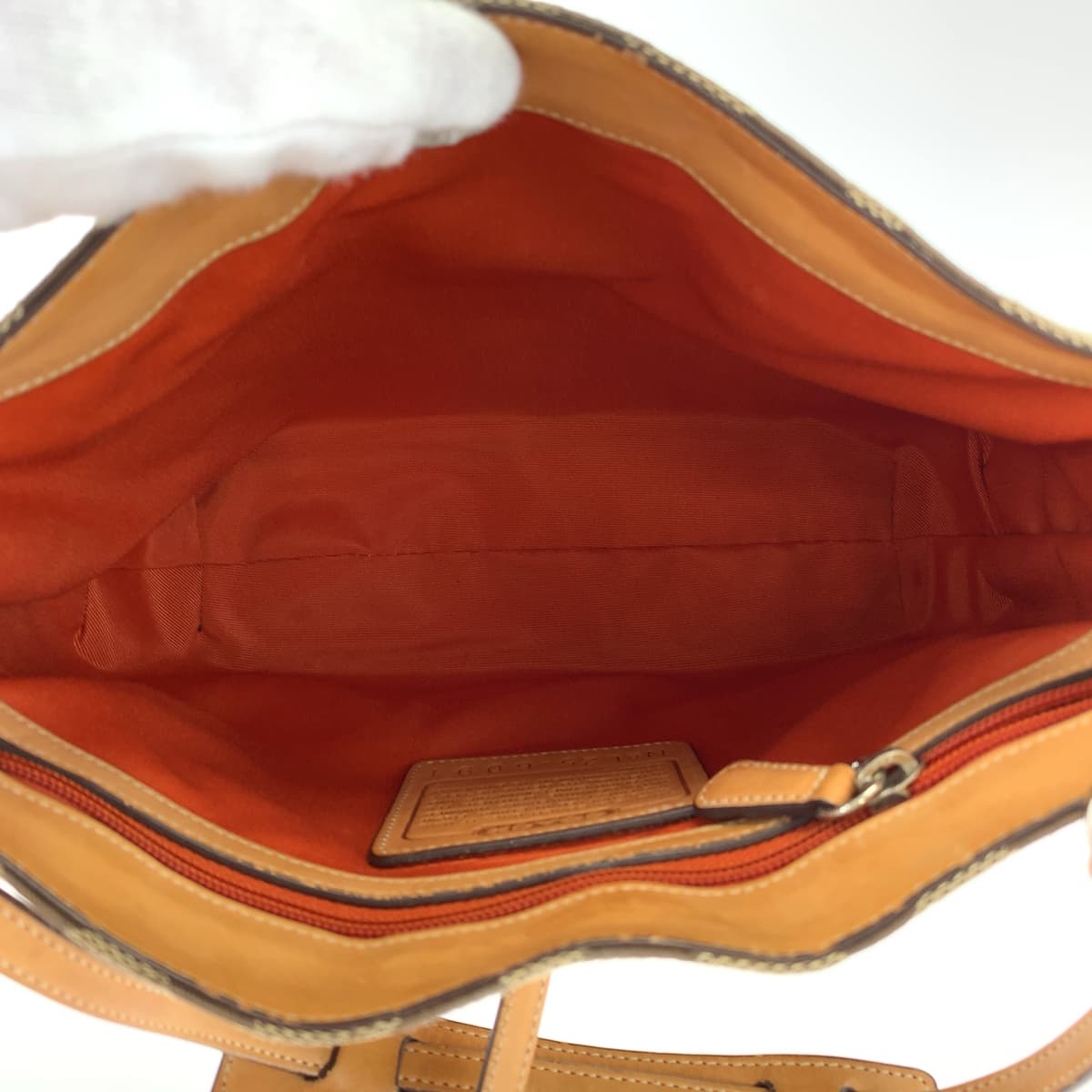 COACH コーチ シグネチャー クリップホーボー ブラウン 茶 キャンバス 6091 ショルダーバッグ ハンドバッグ  レディース