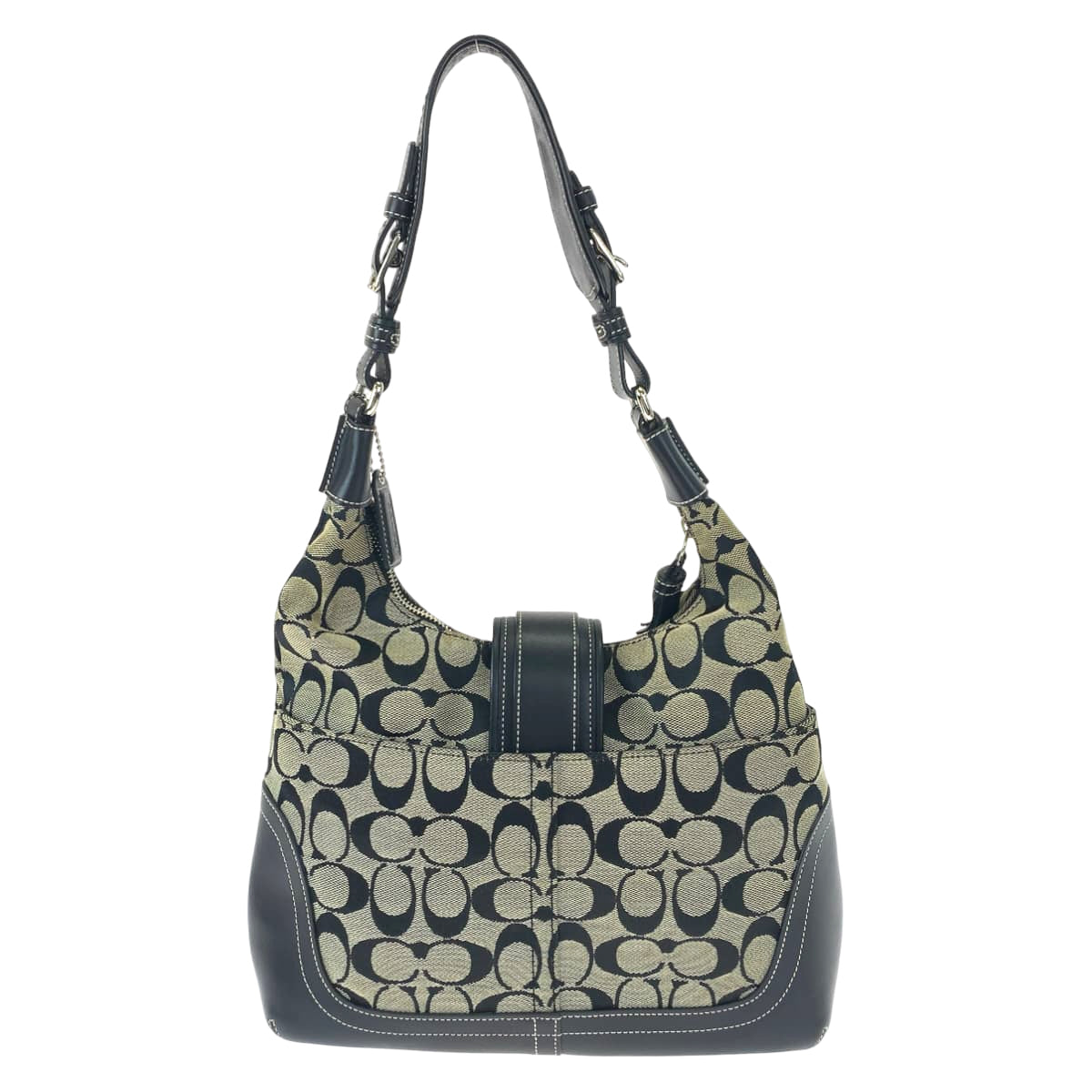 COACH コーチ シグネチャー ブラック 黒 キャンバス 6824 ショルダーバッグ 肩掛け  レディース