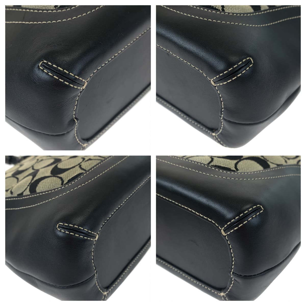 COACH コーチ シグネチャー ブラック 黒 キャンバス 6824 ショルダーバッグ 肩掛け  レディース